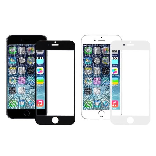 5 PCS Black + 5 PCS White for iPhone 6 Front Screen Outer Glass Lens - Image 2