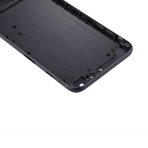 5 in 1 Full Assembly Metal Housing Cover with Appearance Imitation of i8 Plus for iPhone 6s Plus, Including Back Cover & Card Tray & Volume Control Key & Power Button & Mute Switch Vibrator Key, No Headphone Jack (Black) - Image 6