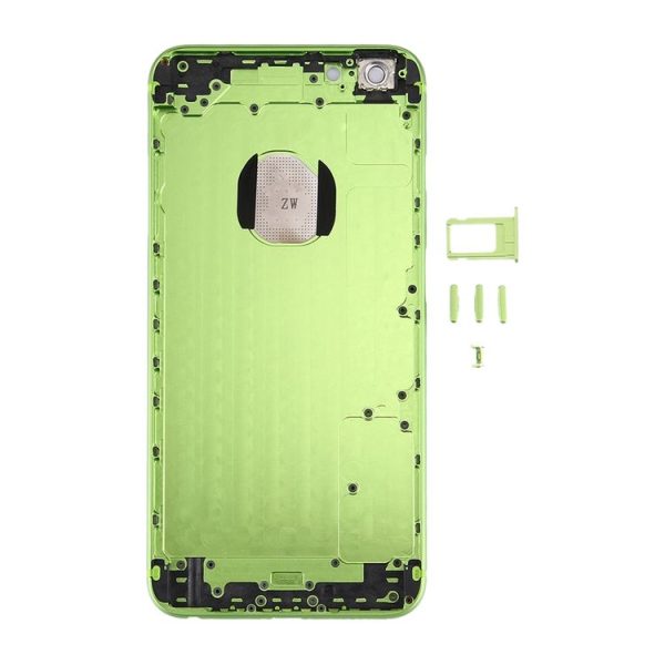 6 in 1 for iPhone 6 Plus (Back Cover + Card Tray + Volume Control Key + Power Button + Mute Switch Vibrator Key + Sign) Full Assembly Housing Cover (Green) - Image 3