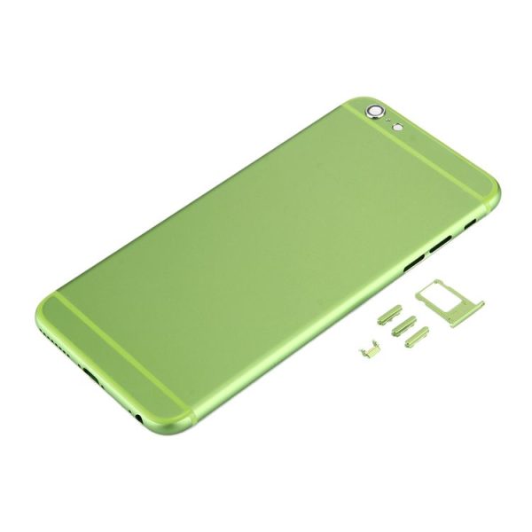 6 in 1 for iPhone 6 Plus (Back Cover + Card Tray + Volume Control Key + Power Button + Mute Switch Vibrator Key + Sign) Full Assembly Housing Cover (Green) - Image 4