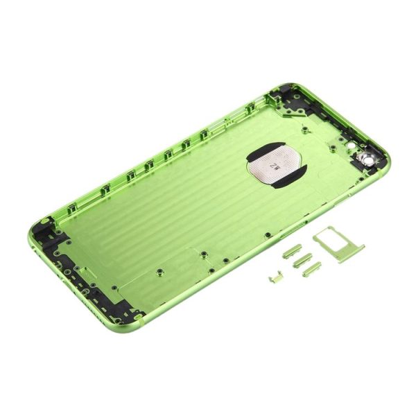 6 in 1 for iPhone 6 Plus (Back Cover + Card Tray + Volume Control Key + Power Button + Mute Switch Vibrator Key + Sign) Full Assembly Housing Cover (Green) - Image 5