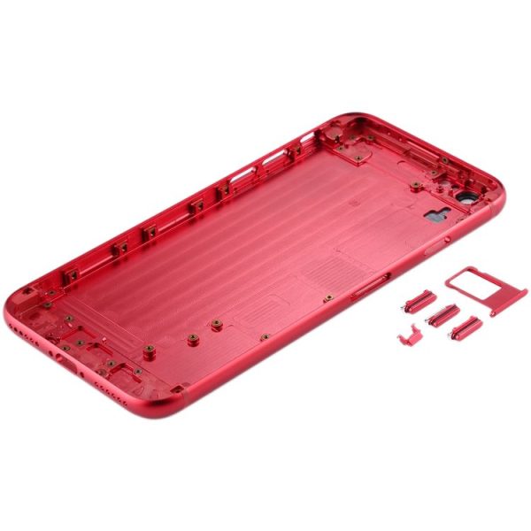 Back Housing Cover with Appearance Imitation of iPSE 2020 for iPhone 6s (Red) - Image 3