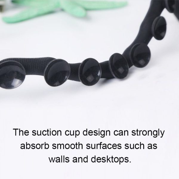 RKL9 Creative Budding Lazy Phone Bracket Live Broadcast Octopus Tripod (Black) - Image 6