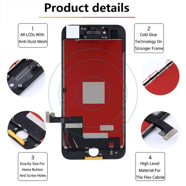 IPhone 7 Original LCD Screen (Black) - Image 9