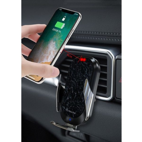 HAMTOD C20 15W Adjustable QI Smart Sensor Car Air Outlet Wireless Charging Holder for 4.6-7 inch Mobile Phones - Image 5