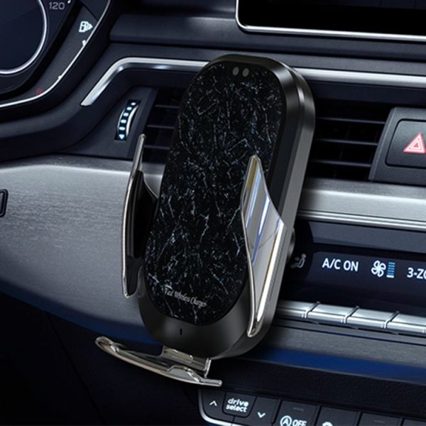 HAMTOD C20 15W Adjustable QI Smart Sensor Car Air Outlet Wireless Charging Holder for 4.6-7 inch Mobile Phones - Image 8