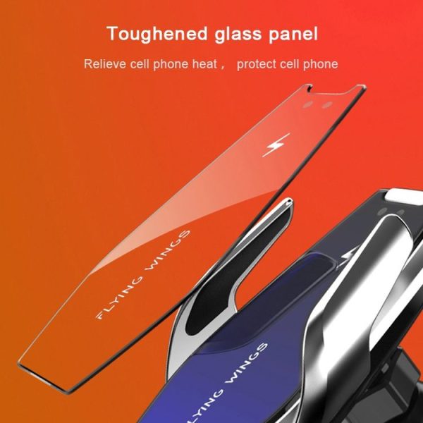 S7 15W QI 360 Degree Rotatable Infrared Induction Car Air Outlet Wireless Charging Mobile Phone Holder for 4.0-6.5 inch Mobile Phones (Gold) - Image 13