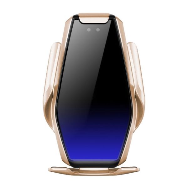 S7 15W QI 360 Degree Rotatable Infrared Induction Car Air Outlet Wireless Charging Mobile Phone Holder for 4.0-6.5 inch Mobile Phones (Gold) - Image 2