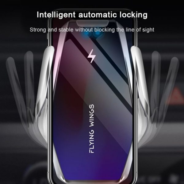 S7 15W QI 360 Degree Rotatable Infrared Induction Car Air Outlet Wireless Charging Mobile Phone Holder for 4.0-6.5 inch Mobile Phones (Gold) - Image 6