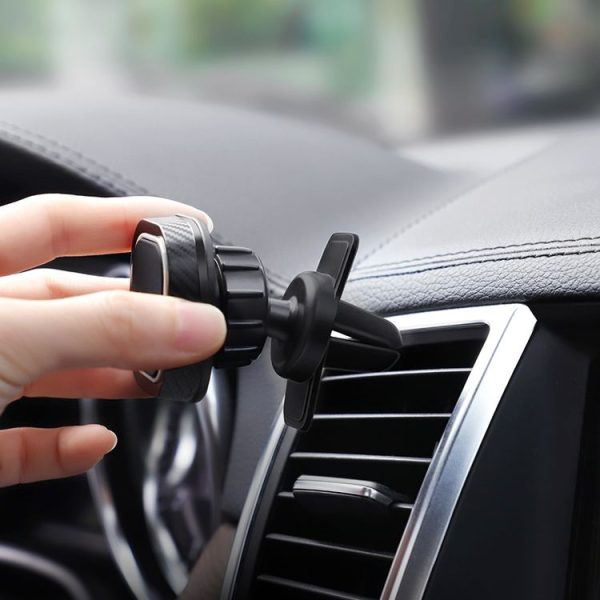 Hoco CA52 Intelligent Series Air Outlet In-car Holder (Black) - Image 7