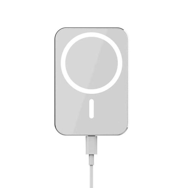 X16 Magsafe Car Air Outlet Vent Mount Clamp Holder 15W Fast Charging Qi Magnetic Wireless Charger (White) - Image 2