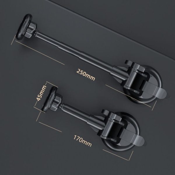 Universal Magnetic Retractable Rotating Car Mobile Phone Holder - Image 3