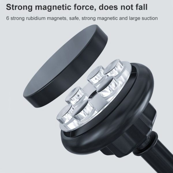 Universal Magnetic Retractable Rotating Car Mobile Phone Holder - Image 4