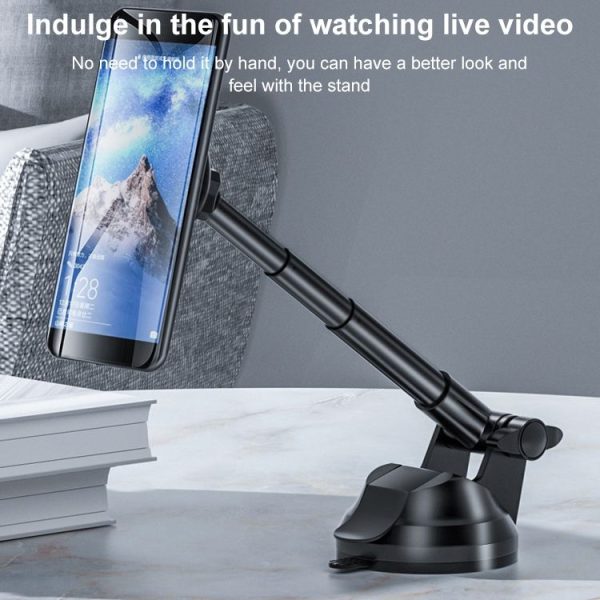 Universal Magnetic Retractable Rotating Car Mobile Phone Holder - Image 7