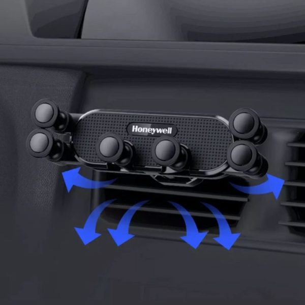 Original Xiaomi Youpin HZX21 Honeywell Air Outlet Gravity Car Mobile Phone Holder (Black) - Image 3