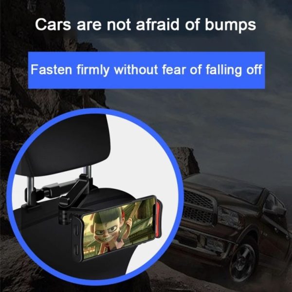 CHZ-06 Retractable Car Backrest Holder for 7-14 inch Mobile Phones / Tablets (Black) - Image 10