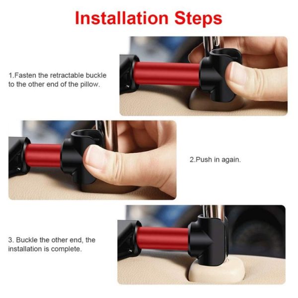 CHZ-06 Retractable Car Backrest Holder for 7-14 inch Mobile Phones / Tablets (Black) - Image 13