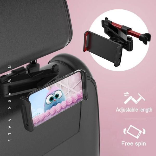 CHZ-06 Retractable Car Backrest Holder for 7-14 inch Mobile Phones / Tablets (Black) - Image 9