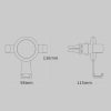 Original Xiaomi Youpin ZLPX-C CARFOOK Gravity Car Bracket Gravity Parallel C Alloy Edition (Elegant Black) - Image 2