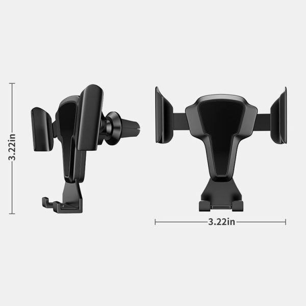 FLOVEME YXF204095_1 Car Air Outlet Mount Automatic Retractable Arm Phone Holder Stand for 4-6.5 inch Phone (Black) - Image 4