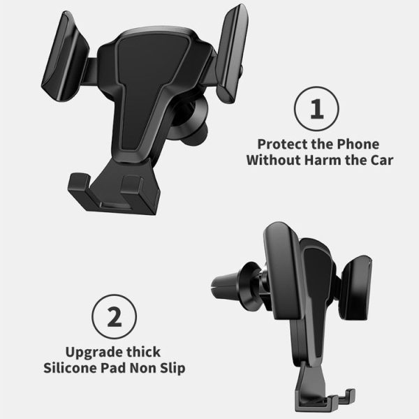 FLOVEME YXF204095_1 Car Air Outlet Mount Automatic Retractable Arm Phone Holder Stand for 4-6.5 inch Phone (Black) - Image 5