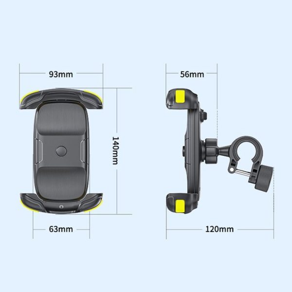 Motorcycle Bicycle Phone Riding Holder Bracket (Black) - Image 11