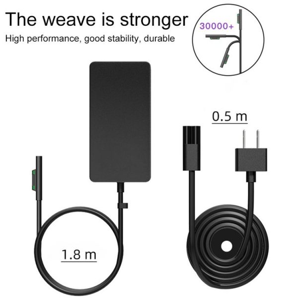 SC202 15V 2.58A 69W AC Power Charger Adapter for Microsoft Surface Pro 6 / Pro 5 / Pro 4 (EU Plug) - Image 2