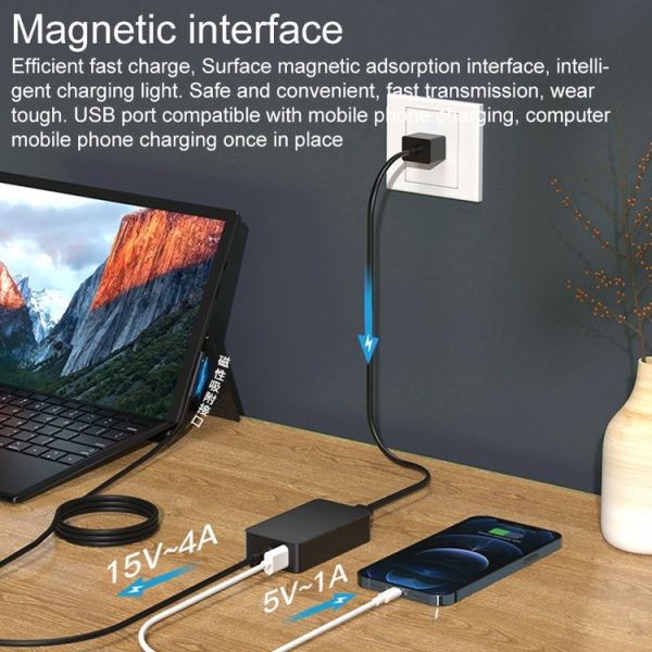 SC202 15V 2.58A 69W AC Power Charger Adapter for Microsoft Surface Pro 6 / Pro 5 / Pro 4 (EU Plug) - Image 3