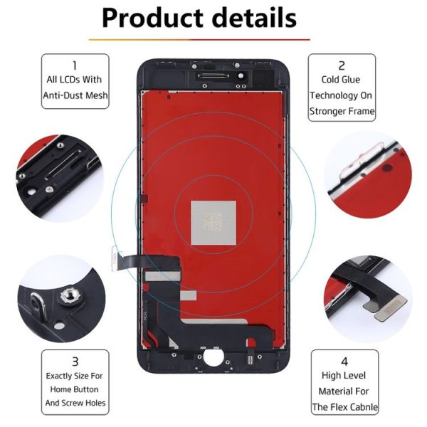 IPhone 8 Plus Original LCD Screen (Black) - Image 9