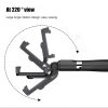 2 in 1 Foldable Bluetooth Shutter Remote Selfie Stick Tripod for iPhone and Android Phones (Black) - Image 5