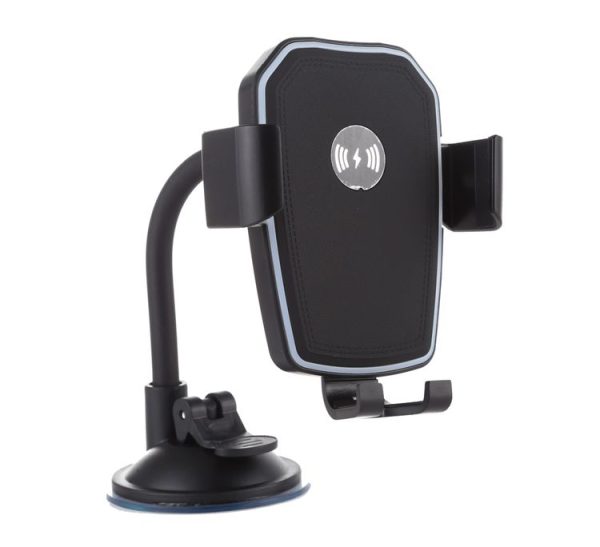 K81 10W QI Universal Rotating Gravity Induction Car Wireless Charging Mobile Phone Holder with Suction Cup - Image 5