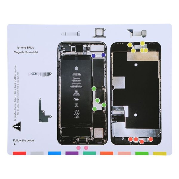 Magnetic Screws Mat For iPhone 8 Plus, Size: 25cm x 20cm - Image 2