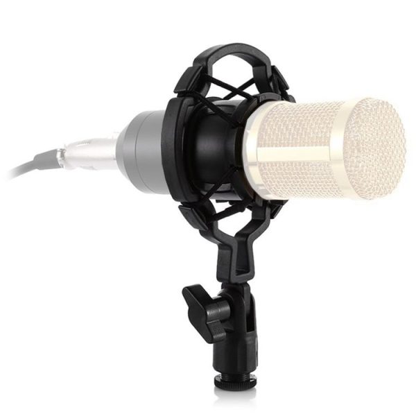 46mm Plastic Microphone Shock Mount Holder Stand, for Studio Recording, Live Broadcast, Live Show, KTV, etc