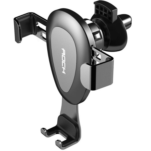 ROCK Vent Car Phone Holder Ball Joint Gravity Mount (Grey) - Image 2