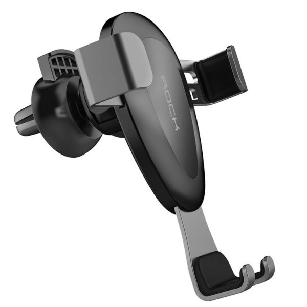 ROCK Vent Car Phone Holder Ball Joint Gravity Mount (Grey) - Image 3