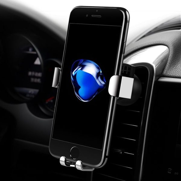 ROCK Vent Car Phone Holder Ball Joint Gravity Mount (Grey) - Image 5
