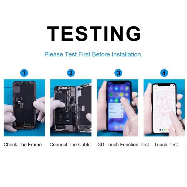Soft OLED LCD Screen for iPhone X (Black) - Image 14