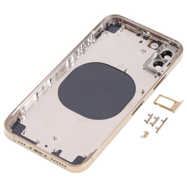 Back Housing Cover with Appearance Imitation of iP13 Pro for iPhone X (Gold) - Image 3