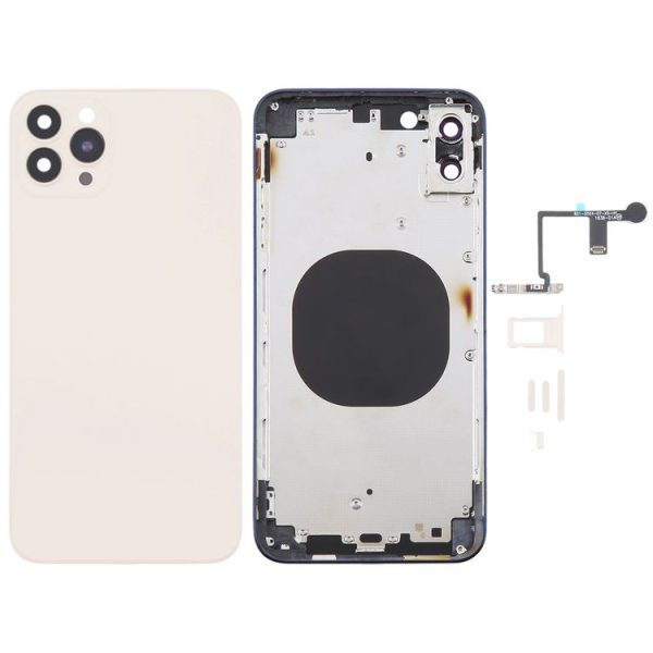 Back Cover with Appearance Imitation of iP14 Pro Max for iPhone XS Max (Gold)