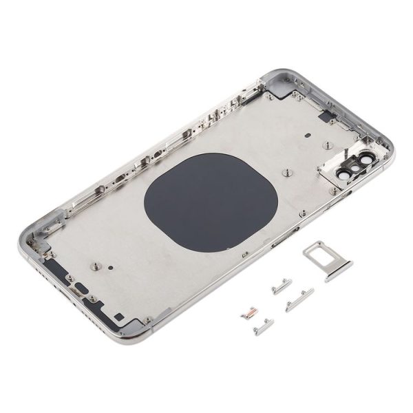 Back Cover with Camera Lens & SIM Card Tray & Side Keys for iPhone XS Max (White) - Image 3