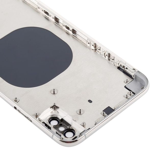 Back Cover with Camera Lens & SIM Card Tray & Side Keys for iPhone XS Max (White) - Image 4