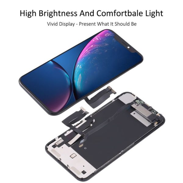 Original LCD Screen with Earpiece Speaker Flex Cable for iPhone XR - Image 3