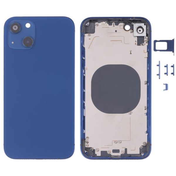 Back Housing Cover with Appearance Imitation of iP13 for iPhone XR (Blue)