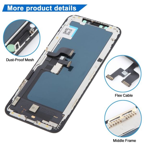 JK incell LCD Screen for iPhone XS (Black) - Image 3