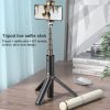 WK WT-P12 Folding Integrated Remote Control Live Broadcast Tripod Bluetooth Selfie Stick (White) - Image 7