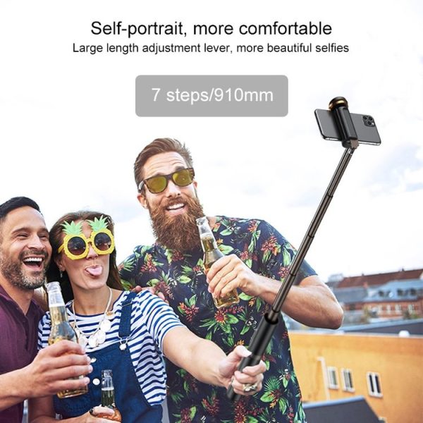 WK WT-P12 Folding Integrated Remote Control Live Broadcast Tripod Bluetooth Selfie Stick (White) - Image 8