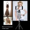 XT-09 Multi-function Live Broadcast Mobile Bluetooth Self-timer Pole Tripod (Black White) - Image 10