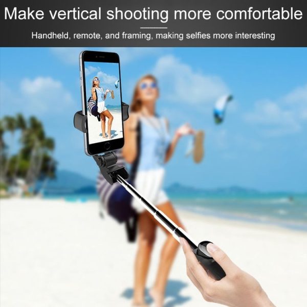 XT-09 Multi-function Live Broadcast Mobile Bluetooth Self-timer Pole Tripod (Black White) - Image 12