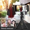 XT-09 Multi-function Live Broadcast Mobile Bluetooth Self-timer Pole Tripod (Black White) - Image 13