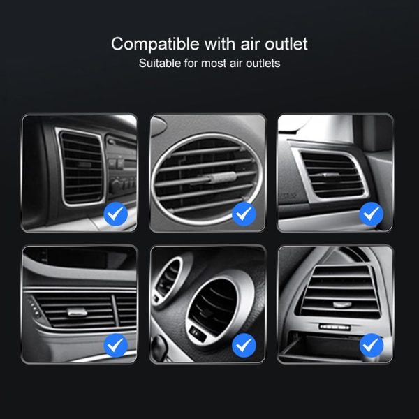JJT-968 15W Max Output Magnetic Car Air Outlet Bracket Wireless Charger (Black) - Image 16